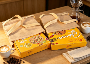 XINYUAN BGE-01 Eco-Friendly Recyclable Handmade High-End Pulp Paperboard <b>Square</b> Slotted Box with Magnetic Closure and Ribbon - Product Image 4