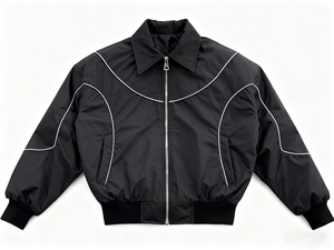 Giacca Bomber da <span class=keywords><strong>Uomo</strong></span> OEM, Giacca a Vento con Colletto Alto, Abbigliamento <span class=keywords><strong>Trendy</strong></span> Giovanile, Tuta Riflettente in Nylon Personalizzata all'Ingrosso - Product Image 1