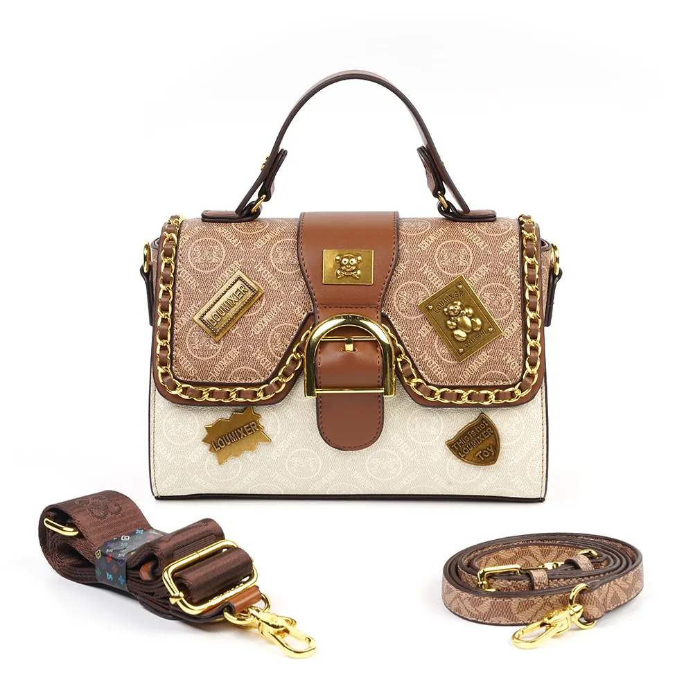 Borsa a tracolla da donna di Design di lusso con borsa quadrata abbinata a colori Premium di nuovo Design