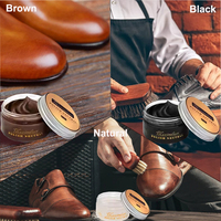 50ml/80ml usine personnalisé naturel marron noir chaussures bottes brillant crème cirage pour l'entretien des chaussures en cuir