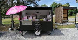 YITUO Cheapest Red Blue Yellow Outdoor Street Mobile Food Cart With BBQ Grill Equipment - Product Image 2