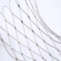 Maille de câble métallique en acier inoxydable - Ouverture de 6 mm, diamètre du fil de 1,5 mm, tissage simple pour clôtures, escalade et protection de sécurité