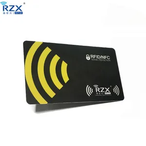 Tarjeta antirrobo NFC RFID bloqueador personalizado impreso RFID señal blindaje tarjeta IC RFID Tarjeta de bloqueo