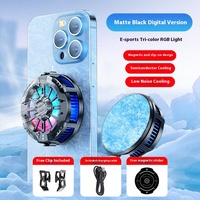 X106 ponsel nirkabel, kipas nyaman, Radiator pendingin magnetik dengan lampu cincin, pengisian daya nirkabel