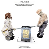 Décoration mécanique électrique à capteur pour Halloween, maison hantée, effrayante, activée par le son, accessoire de scène, balançoire pour enfant, style américain