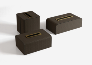 Caja de pañuelos de cuero Z-80 para coche, soporte personalizado para escritorio de Hotel, restaurante, interior y exterior, respetuoso con el medio ambiente - Product Image 2