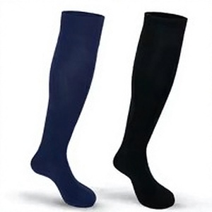 <b>Knee</b> <b>High</b> <b>Socks</b> Solid Color Breathable Knitted for Adults Casual Daily Wear Blue Black Wholesale rate - Product Image 1