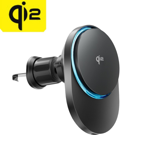 Qi2 15W Car Magnetic Wireless Charger for iPhone 16 15 14 Fast Charging for Samsung Xiaomi Car Phone Holder Cooling Fan