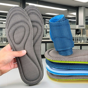 Semelle de chaussure orthopédique Accessoires de course <span class=keywords><strong>pour</strong></span> hommes femmes Nano <span class=keywords><strong>Semelles</strong></span> en mousse à mémoire de forme antibactérienne EVA PU Semelle intérieure de sport Massage des pieds - Product Image 3
