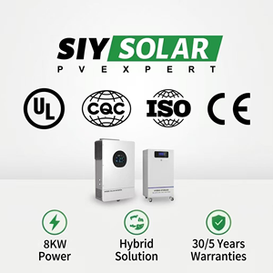 Vente Directe Système Solaire Hybride 8KW 8000W Économique Stockage d'Électricité Ensemble Complet Choix d'Usine en Gros - Product Image 2