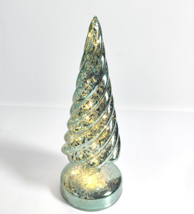 Nouveau style beau arbre en verre fait à la main artisanat décorations pour la maison arbre <span class=keywords><strong>de</strong></span> noël avec lumière led pour la décoration <span class=keywords><strong>de</strong></span> noël - Product Image 3