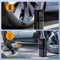 Mini compresseur d'air de voiture rechargeable portable électrique sans fil pompe gonfleur de pneu numérique en aluminium pour voiture moto