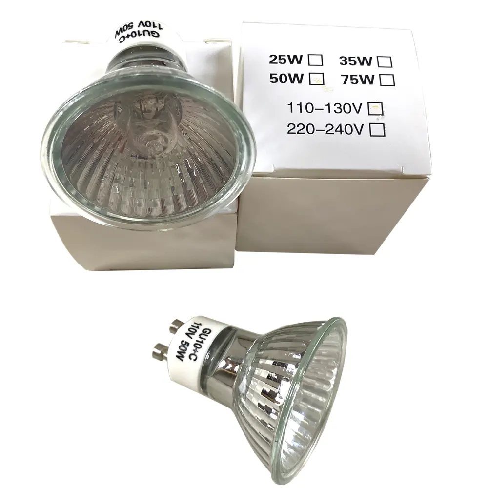 Bohlam lampu Halogen 75W, bohlam pengganti Halogen GU10, bohlam pemanas Halogen untuk penghangat lilin