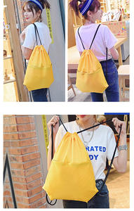 Sac à cordon en nylon promotionnel en solde, idéal pour le transport de ballons de football, sac à dos de sport, sac de sport d'extérieur, sac à cordon pour le basketball - Product Image 2