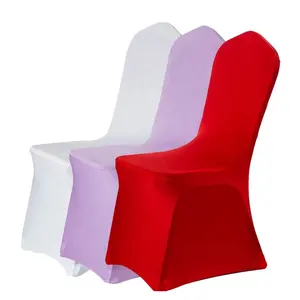 Hot Sale Universal Stretch Spandex Scuba Elastic Chair Cover For Wedding Banquet Party Events Hotel Restaurant