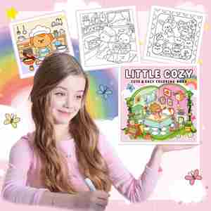<b>Coloring</b> <b>Books</b> Customized for Children, Adults, and Teenagers, Featuring Super Cute Animal Characters with Easy - Product Image 3