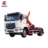 Nouveau modèle 2026 HOWO Camion benne à ordures diesel avec système de crochet pour benne, pour un transport efficace des déchets miniers et industriels