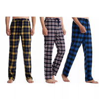 Pantalon de Pyjama en coton imprimé pour femmes, décontracté, taille élastique, avec cordon de serrage, à carreaux,