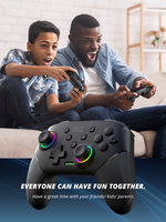 Control Inalámbrico para Nintendo Switch con Vibración, Turbo, Luz RGB y Funciones Completas