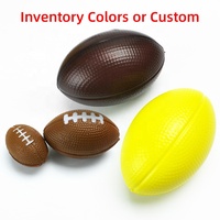 Vente en gros, balles éponge colorées personnalisées, mini ballon de football en mousse pour enfants, mini ballons de football de table, mini ballons de rugby en mousse souple