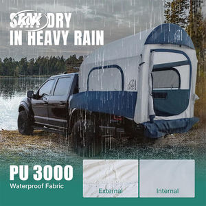 Kawagebo <span class=keywords><strong>Kamp</strong></span> (KK) 6.6' X 5.3' Gonflable 3.2 ㎡   Tente de camping multifonctionnelle en tissu Oxford pour coffre de voiture - Product Image 4