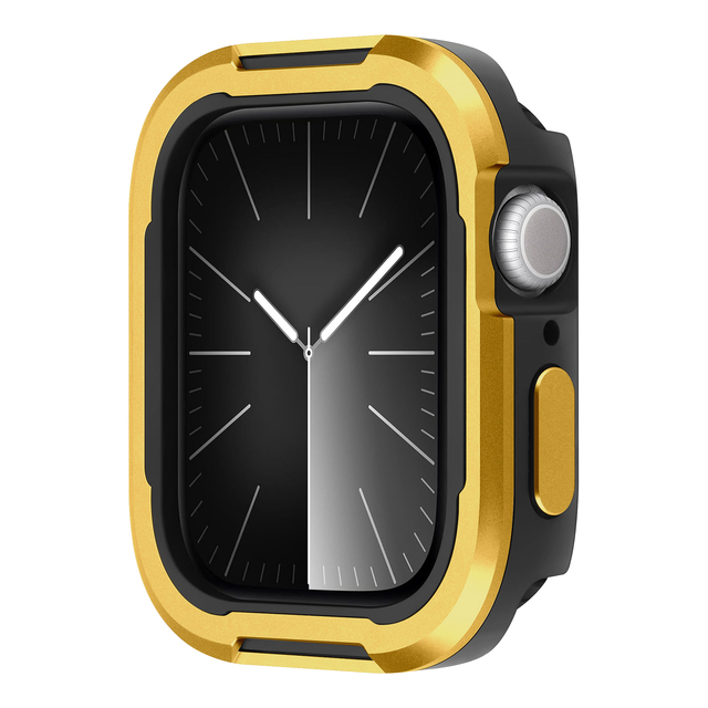 CM PC+Aluminum Hard Bumper Case for Apple Watch Series 46mm 41mm 44mm 40mm 42mm 49mm