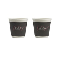 Gobelet en papier à double paroi personnalisé biodégradable avec logo imprimé pour boissons chaudes, 10 oz, 12 oz