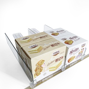 Organizador de bebidas moderno para mostrador, expositor de botellas de plástico con sistema de empuje por gravedad para tiendas de conveniencia - Product Image 1