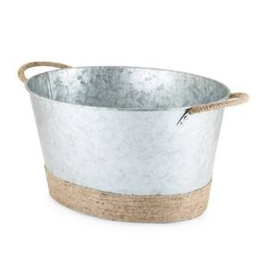 Round Shaped Galvanized <b>Ice</b> <b>Bucket</b> Bar Tool Beer Wine <b>Champagne</b> Galvanized Iron Metal <b>Ice</b> <b>Bucket</b> - Product Image 5