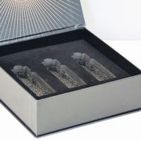 Boîte cadeau magnétique en forme de livre de luxe écologique et recyclable avec logo personnalisé, noir, emballage en carton rigide pour cosmétiques de Noël