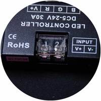 Rgb gradateur pour lumières led led contrôleur rgb rf 8key 2.4G écran tactile sans fil 12v 24v 5050 3528 tuya rgb contrôleur