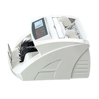 Compteur de billets de banque économique SEMTOM blanc avec écran LCD, vitesse de 1000 pièces/min, fonctions UV/IR/MG/DD, garantie 1 an