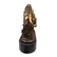Weivista Résine Bronze Wall Street Bull Statue Bull Bear Trophy