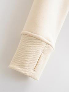 CNSHEL hiver <span class=keywords><strong>polaire</strong></span> à l'intérieur à <span class=keywords><strong>capuche</strong></span> avec poche doigt trou coupe ajustée recadrée sweat à <span class=keywords><strong>capuche</strong></span> zippé pour femmes sweats à manches longues - Product Image 6