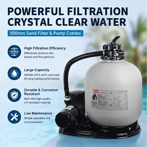 <span class=keywords><strong>Filtro</strong></span> <span class=keywords><strong>a</strong></span> <span class=keywords><strong>Sabbia</strong></span> e Pompa per <span class=keywords><strong>Piscina</strong></span> da 500mm, con Valvola Multiporta <span class=keywords><strong>a</strong></span> 6 Vie, Sistema di Filtrazione ad Alta Efficienza per Piscine Interrate - Product Image 5