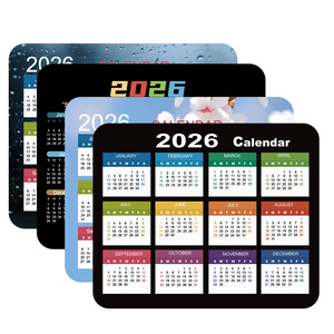 Tappetini per <span class=keywords><strong>mouse</strong></span> in gomma impermeabili e antiscivolo personalizzati all'ingrosso per calendari <span class=keywords><strong>2026</strong></span> - Product Image 1