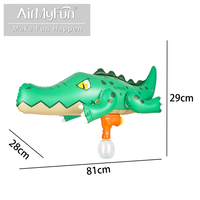 Pistolet à eau gonflable électrique en forme de crocodile pour les jeux de fête en plein air/intérieur des enfants en été, durable, unisexe, AirMyFun AT-20009