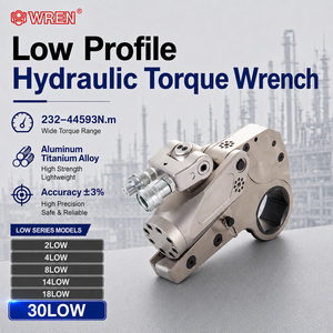 Clé dynamométrique hydraulique modulaire robuste à profil bas, dotée d'un coupleur d'huile verrouillable pour le vissage industriel - Product Image 1
