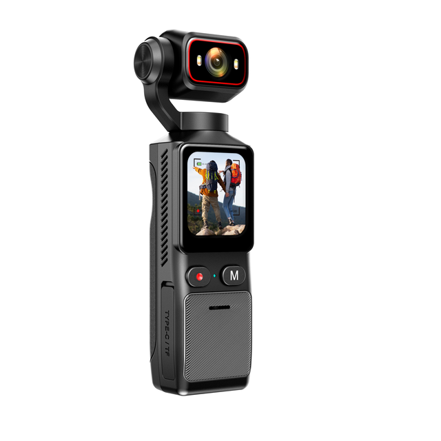 4K Ultra HD Mini Action Camera (Ansense) 90 Wide Angle Night Vision 60fps WiFi 1.69" Screen 512G Memory Card for Indoor