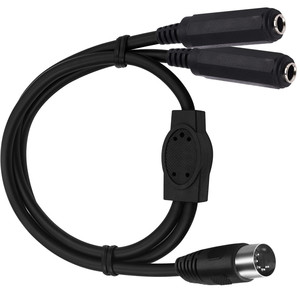 MIDI 5pin maschio a doppio DC 6.35mm 1/4 "TS/TRS adattatore femmina DIN5P cavo Audio dispositivi Stereo con connettori Din 5 1m - Product Image 6