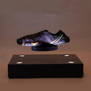 Acrylic LED phát sáng Hộp Giày Sneakers Magnetic levitation nổi giày đứng kệ trưng bày