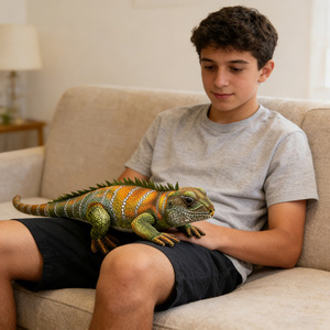Peluche Drago Barbuto Realistico di Nuova Generazione, Morbido Giocattolo di Simulazione di Lucertola Selvatica, Alta Qualità, Vendita Calda - Product Image 3