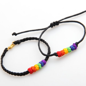 <span class=keywords><strong>Pulsera</strong></span> Ajustable de Cuerda de Arcoíris, Joyería del <span class=keywords><strong>Orgullo</strong></span> <span class=keywords><strong>Gay</strong></span>, LGBT, Bisexual, Trans, Bisexual, Comunidad, Moda, Unisex - Product Image 1
