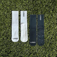 Chaussettes de sport en coton épais respirantes et écologiques pour hommes et femmes, tricotées, à compression, antidérapantes, brodées, pour l'hiver