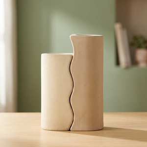 2024 Europe Style Élégant Minimaliste Table Poterie Floral Vase Cylindre Moderne Unique Petit Céramique Mat Fleur Vase - Product Image 5