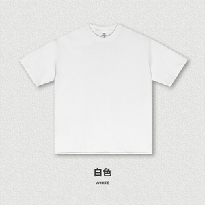 T-shirt à manches courtes pour homme, noir, 100% coton, col rond, coupe classique, jersey tricoté, couleur unie - Product Image 6