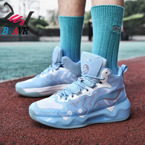 Chaussures de basket décontractées en gros, haute qualité, tailles 36 à 45, en caoutchouc, maille et cuir synthétique, logo personnalisable, 1 paire - Product Image 3