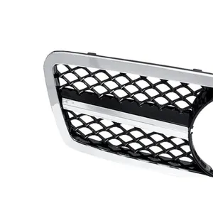 Groothandel Amg Stijl Auto Voorbumper Grille Voor Mercedes Benz C Klasse W203 2001-2007 Zwarte Grill