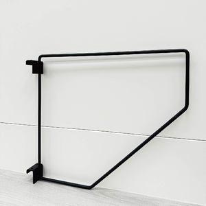 Bán lẻ/OEM/ODM W45 * D5 * h41.5 (cm) sơn tĩnh điện D-hình bán lẻ kệ chia màu xám đen hiển thị móc cho dây thanh kệ - Product Image 6