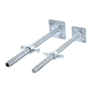 Accessoires d'échafaudage : Base de cric hélicoïdal pour échafaudage, Base de cric en acier massif ou creux pour échafaudage - Product Image 6